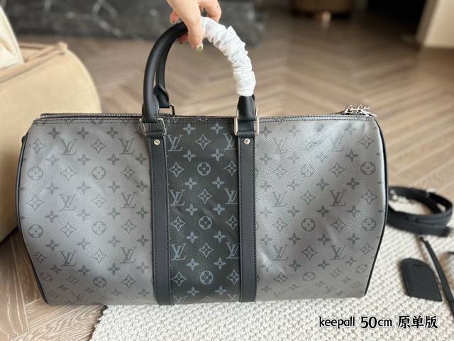 无盒 尺寸：50cm L家 老花旅行包 出！ keePall 50厘米 旅行袋 有着高颜值的复古文艺气息～ 是不是需要“它”。 - 点击图像关闭