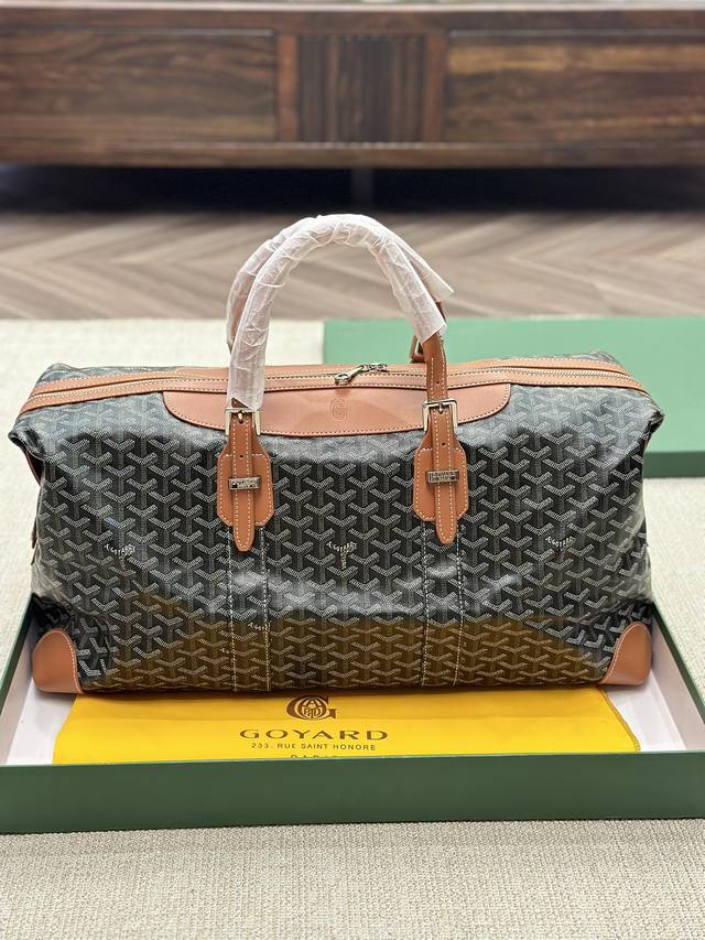 牛皮版本 Goyard 戈雅 Travel Bag 老花手提 55旅行袋 #旅行袋 大容量 度假旅行必备 时尚达人必备单品之一 实物绝对惊艳到你 出差旅行最常用