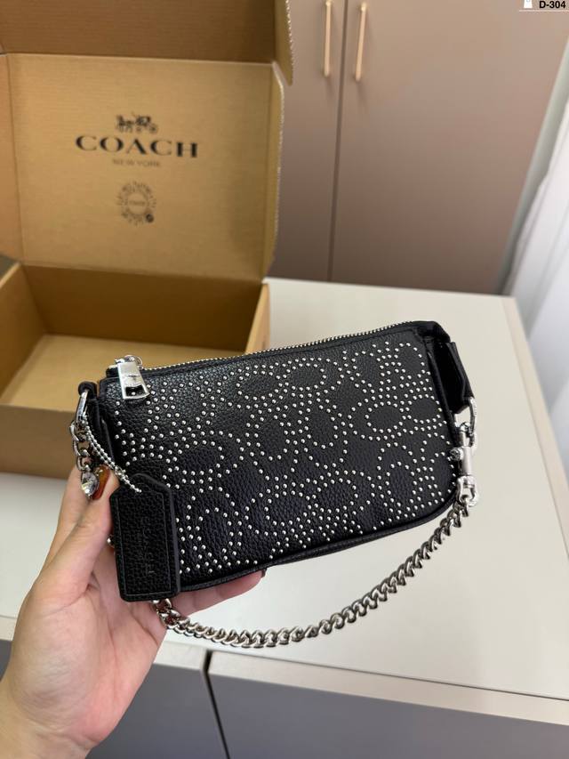 Coach蔻驰Swinger Bag单肩腋下包斜挎包蔻驰原单月牙包麻将d304尺寸19×11折叠盒 - 点击图像关闭