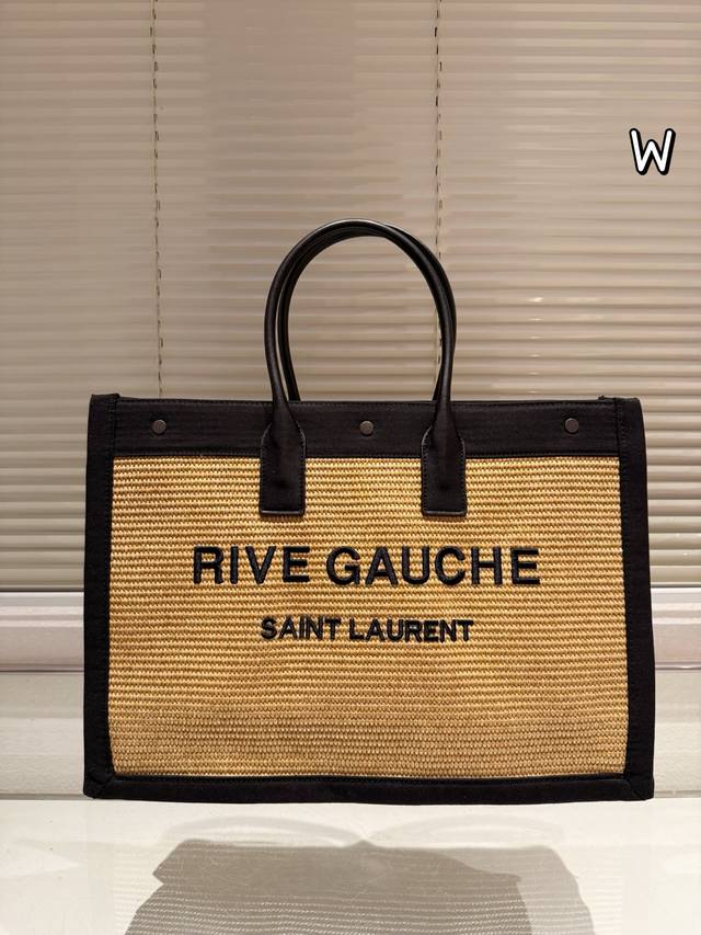 Ysl 草编购物袋45Cm