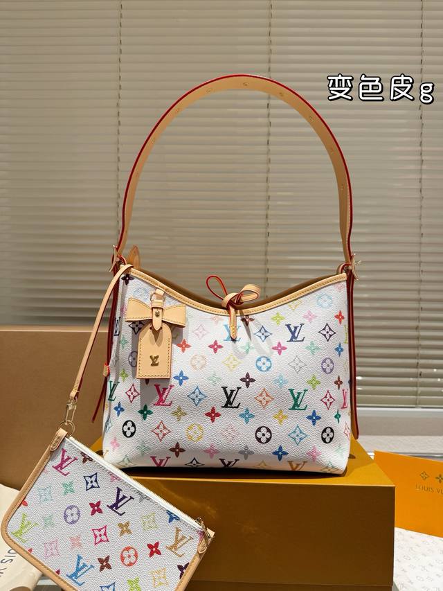 原单变色皮折叠礼盒尺寸29.20lv Carryall 流浪包经典百搭 优雅大气 上身绝美 这份质感小仙女们值得拥有