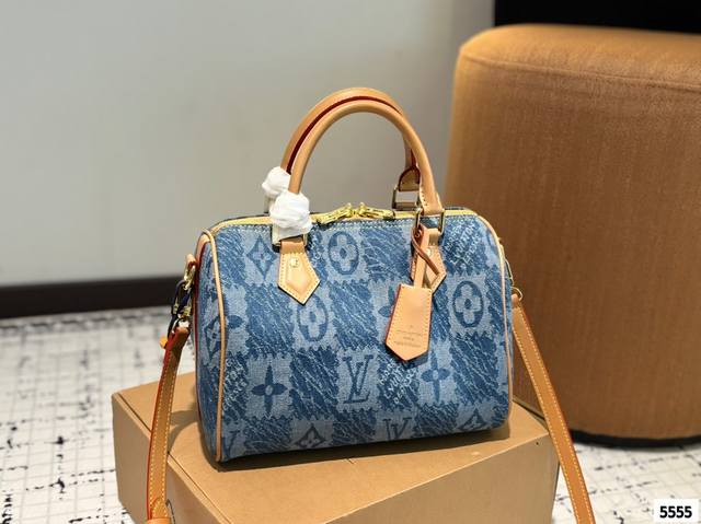 Lv 路易威登牛仔系列Speedy25枕头包尺寸25Cm